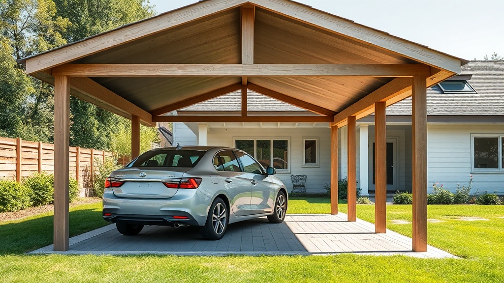 Gartenhaus GmbH Carport Classic: Breite richtig bemessen