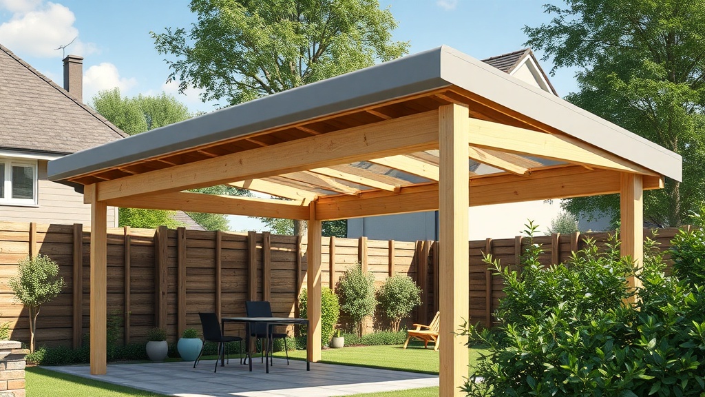 Gartenhaus GmbH Carport Classic: Flachdach-Eindeckung richtig wählen