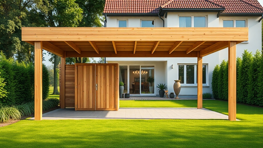 Gartenhaus GmbH Carport Classic: Holzarten im Vergleich
