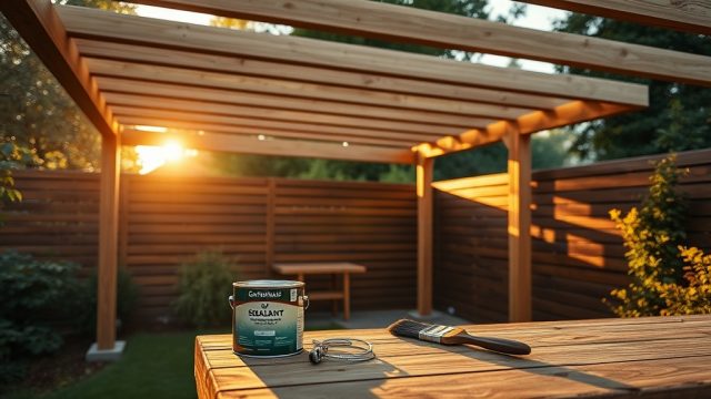 Gartenhaus GmbH Carport Classic: Leisten richtig versiegeln
