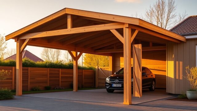 Gartenhaus GmbH Carport Classic: Seitenelemente ergänzen
