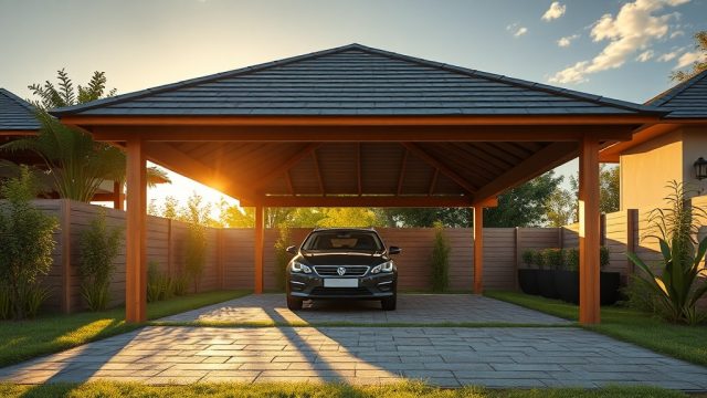 Karibu Carport Kambala: Welche Größen sind verfügbar?