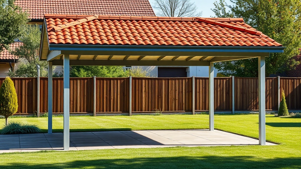 Vitavia Carport Vitus: Eindeckung mit Dachziegeln