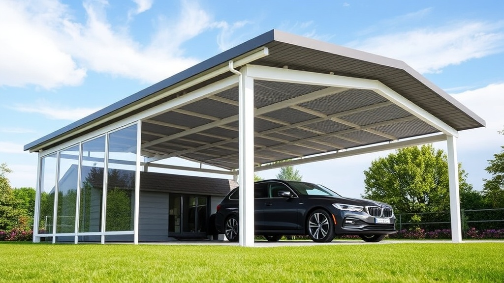 Vitavia Carport Vitus: Seitenwände montieren